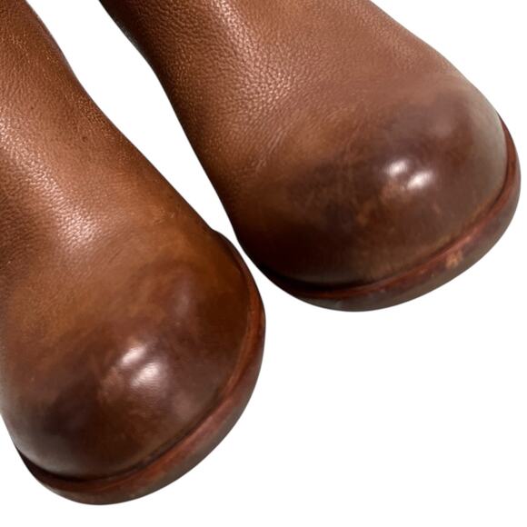 Kork Ease Natalya Wedge Bootie Sz 9.5 Brown Leather Ankle Boot - Picture 4 of 13